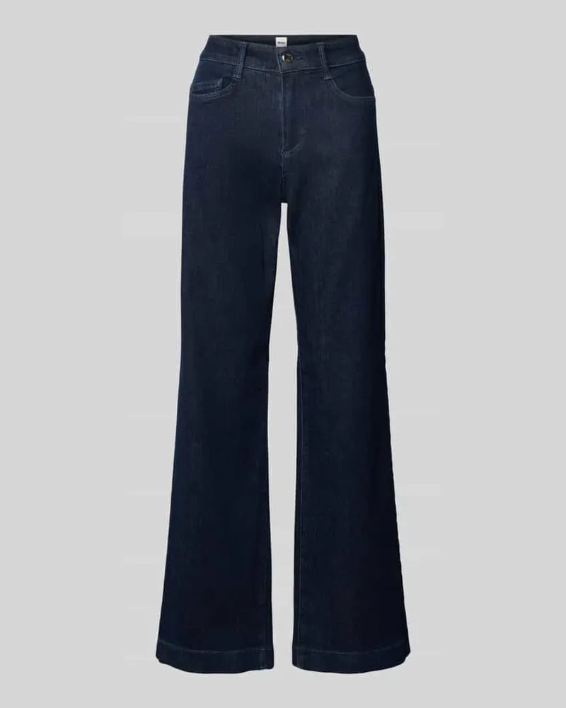 Brax Flared Jeans mit Eingrifftaschen Modell 'MAGIC MAINE Dunkelblau