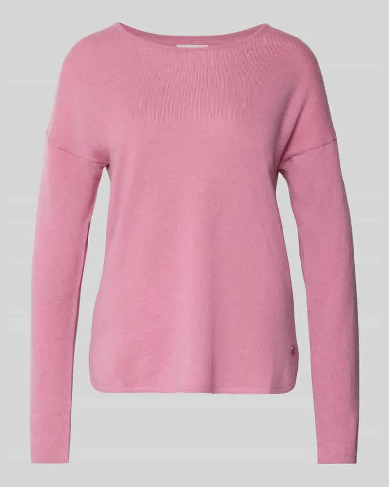 Fynch-Hatton Strickpullover aus reinem Kaschmir mit Rundhalsausschnitt Rose