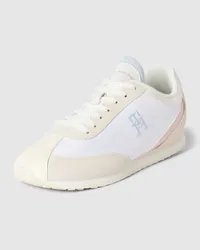 Tommy Hilfiger Sneaker aus Leder mit Label-Stitching Weiss