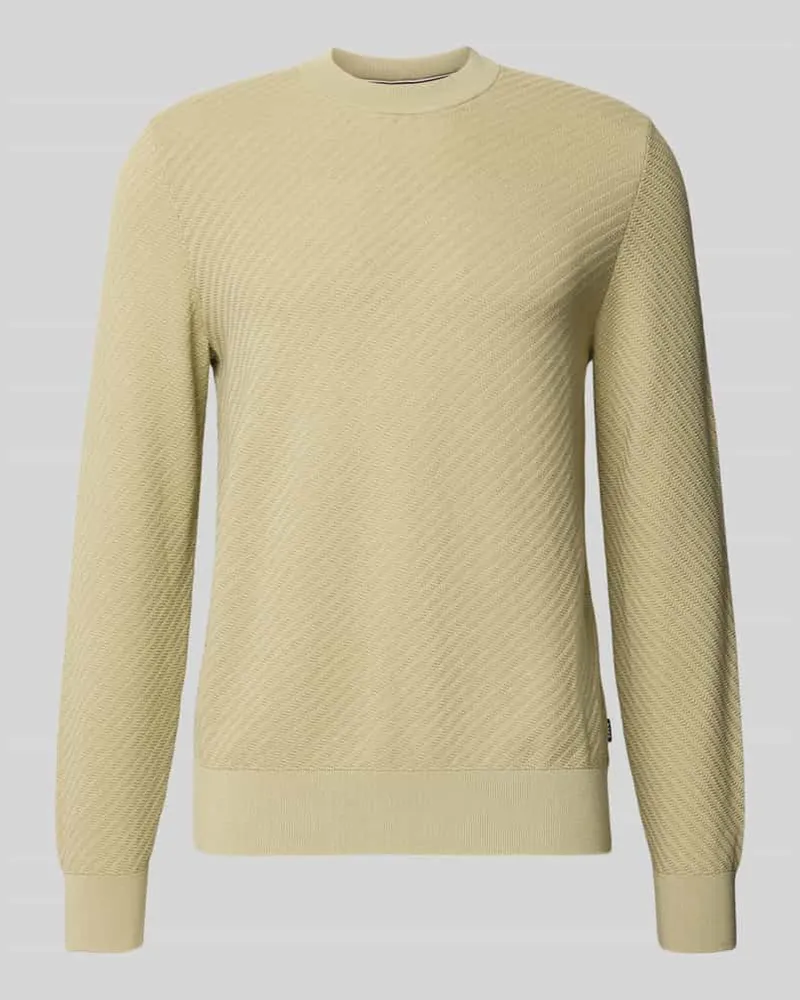 HUGO BOSS Regular Fit Pullover aus reiner Baumwolle Modell 'H-Lofranco Lind