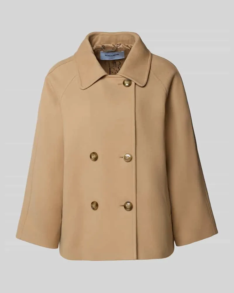 More & More Relaxed Fit Jacke mit Viskose-Anteil Camel