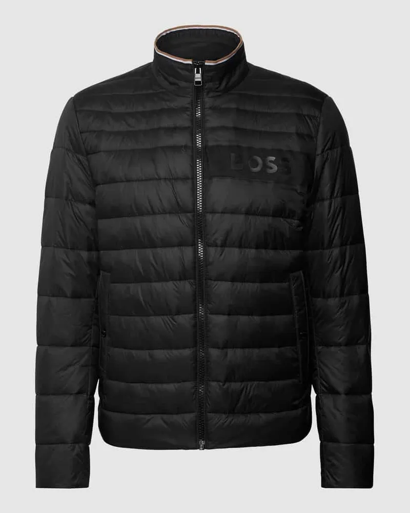 HUGO BOSS Steppjacke mit Label-Patch Modell 'Darolus Black