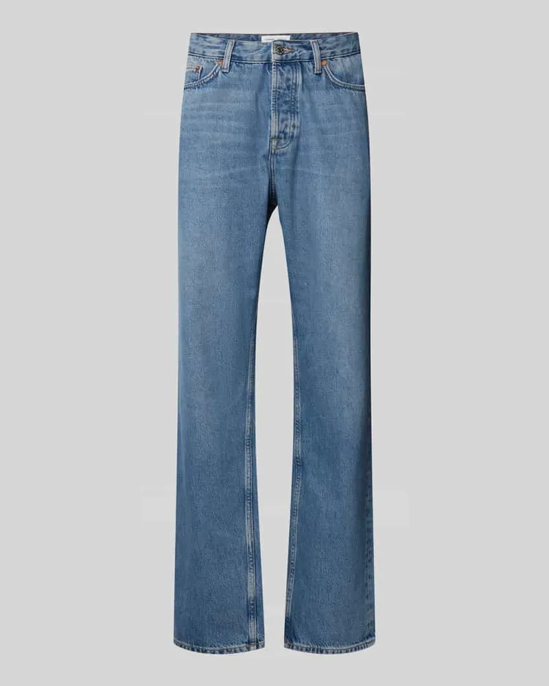 Samsøe & Samsøe Regular Fit Jeans im 5-Pocket-Design Modell 'EDDIE Jeansblau
