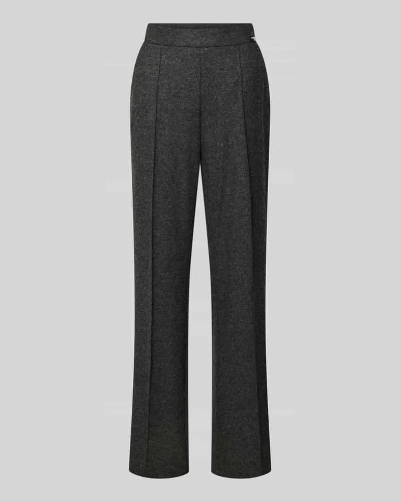 Cambio Regular Fit Hose mit Woll-Anteil Modell 'AVA Anthrazit