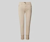Slim Fit Jeans mit Ziersteinbesatz
