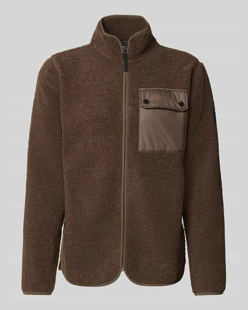 Didriksons 1913 Regular Fit Jacke mit Stehkragen Modell 'Peter Taupe