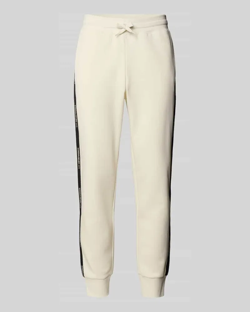 EA7 Regular Fit Sweatpants mit Tunnelzug Modell 'Train Offwhite