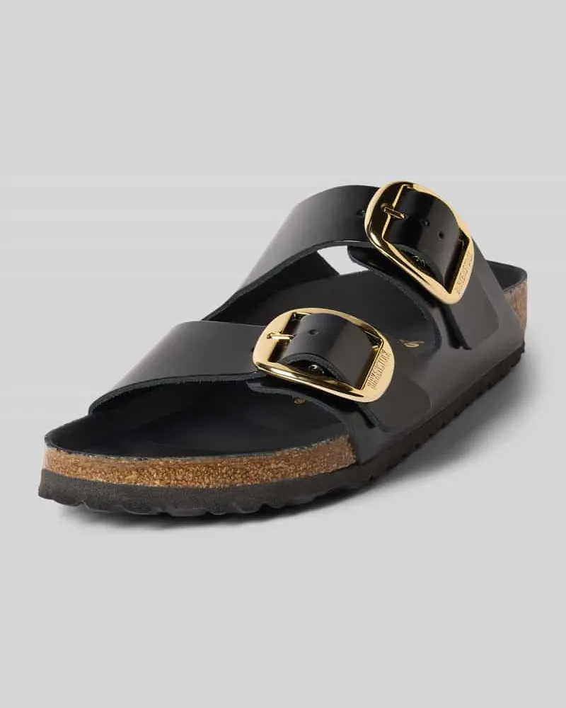 Birkenstock Sandalen mit Dornschließen Modell 'LENA Black