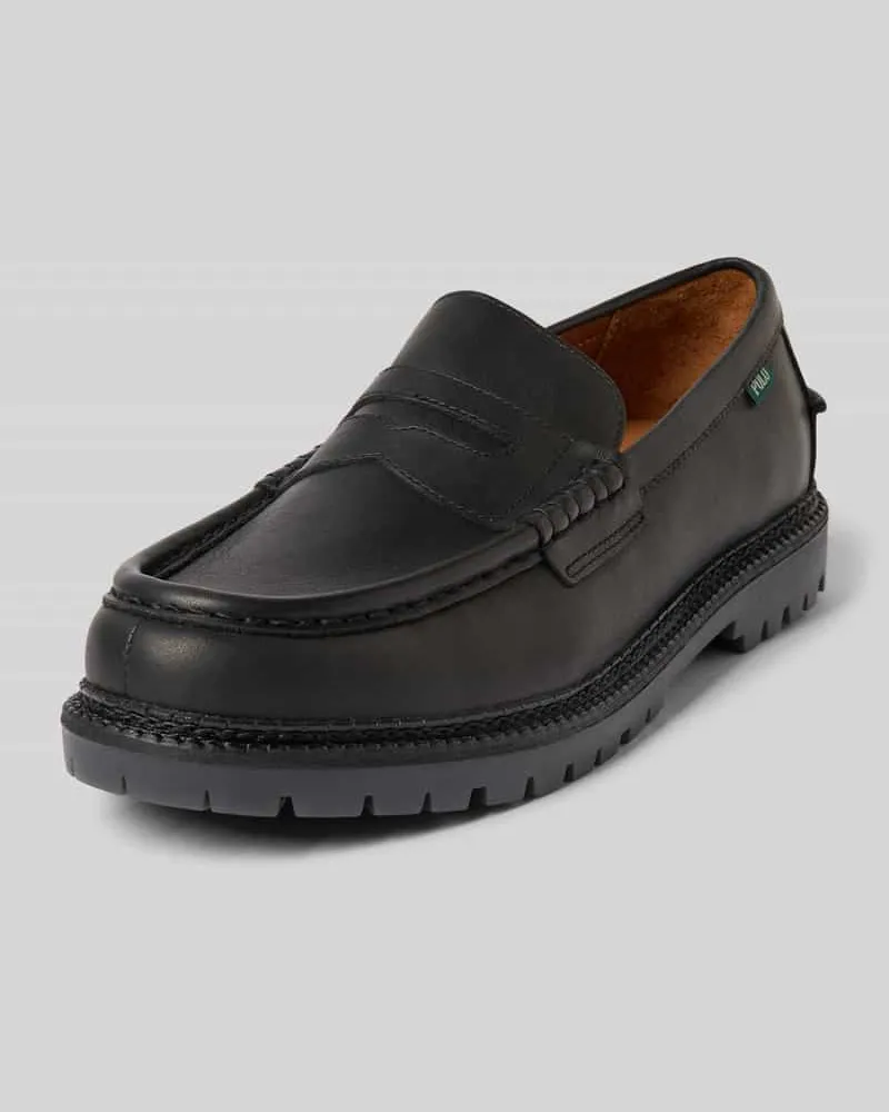 Ralph Lauren Loafers aus Leder mit profilierter Sohle Modell 'JETT PENNY Black