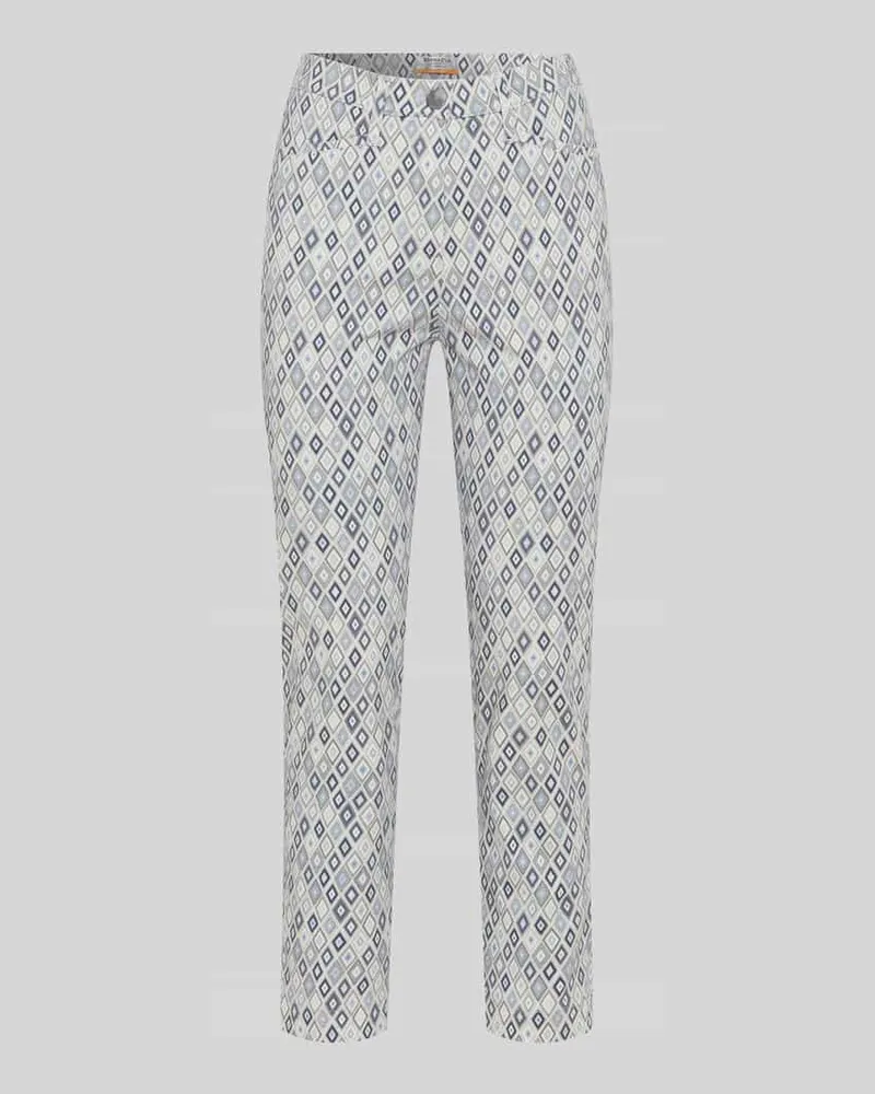 Brax Slim Fit 7/8 Hose aus Baumwoll-Mix Blau