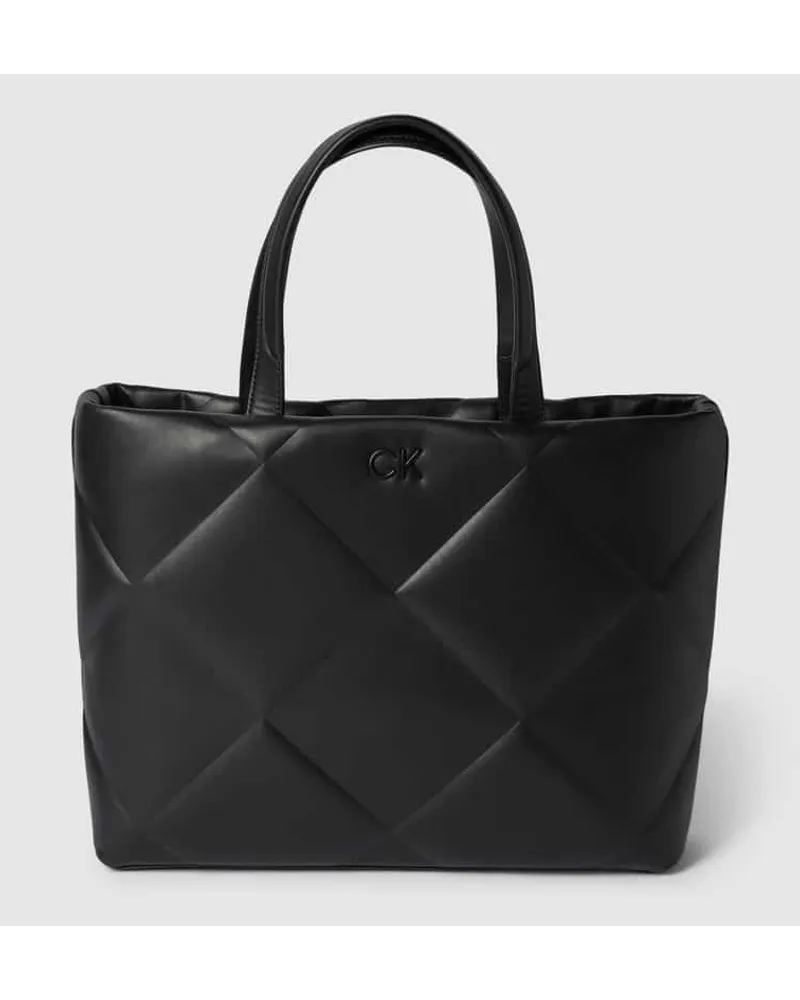 Calvin Klein Shopper mit Strukturmuster Black