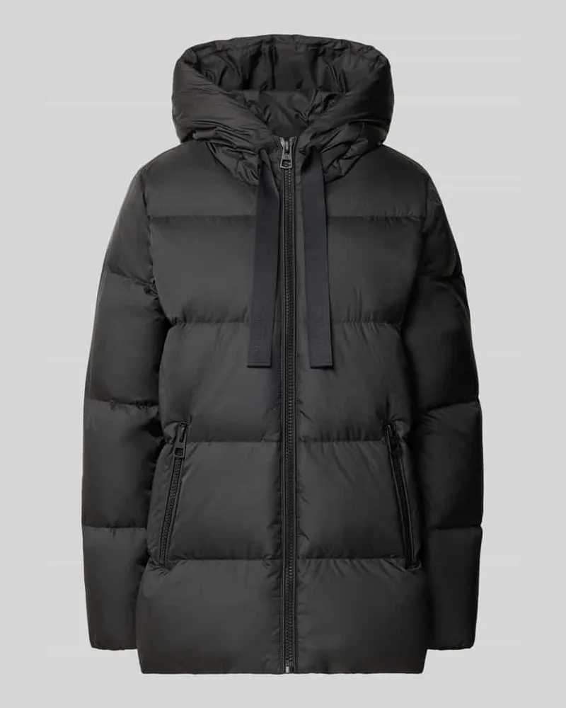 Marc O'Polo Regular Fit Daunenjacke mit Kapuzenkragen Black
