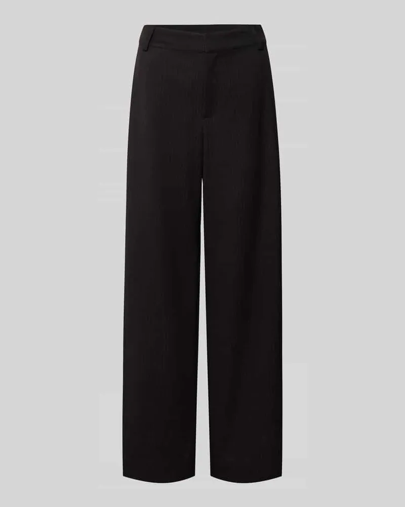 My Essential Wardrobe Stoffhose mit Gesäßtaschen Modell 'Reece Black