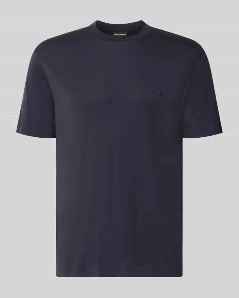 Emporio Armani T-Shirt mit Logo-Stitching Marine