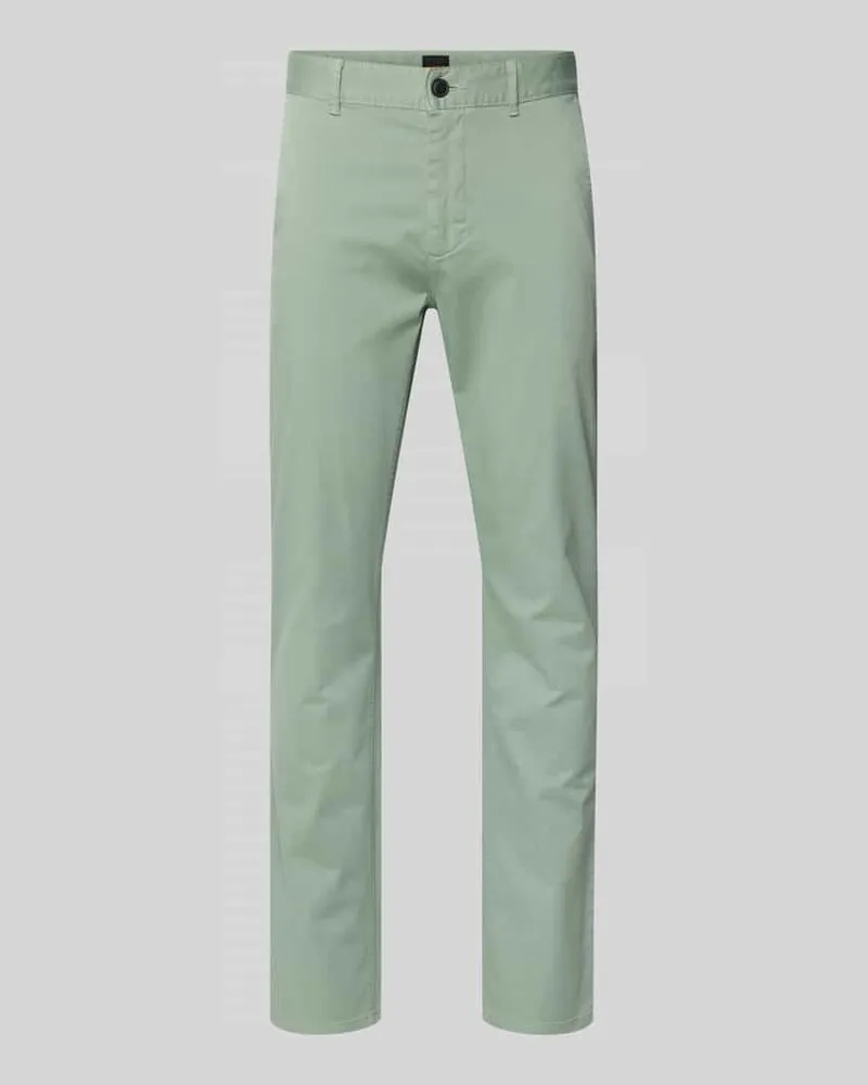 HUGO BOSS Slim Fit Chino aus Baumwoll-Mix Modell 'Chino Slim Gruen