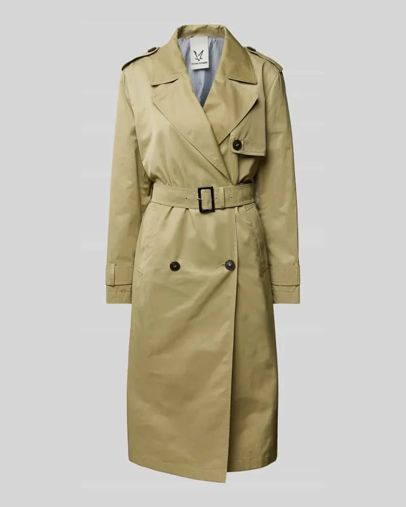 Fuchs Schmitt Trenchcoat mit Taillengürtel Khaki