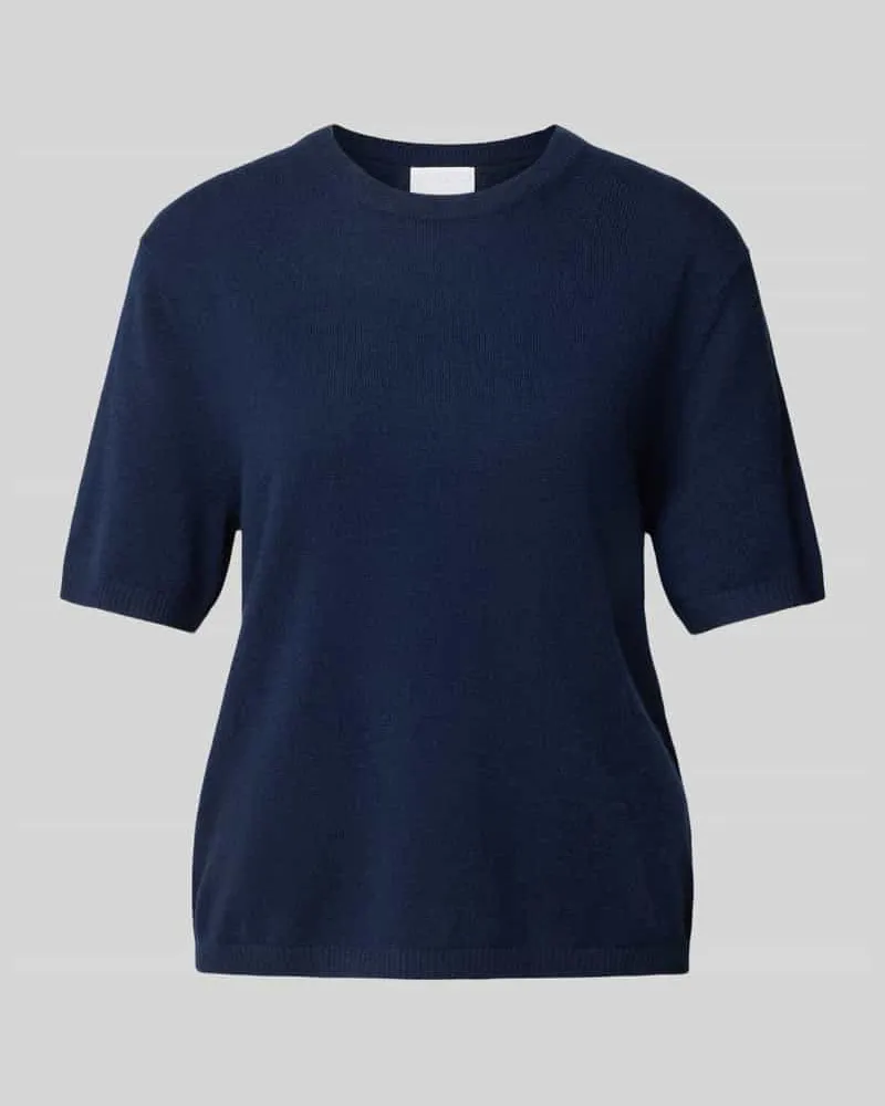 JAKE*S T-Shirt aus Kaschmir mit Rundhalsausschnitt Dunkelblau