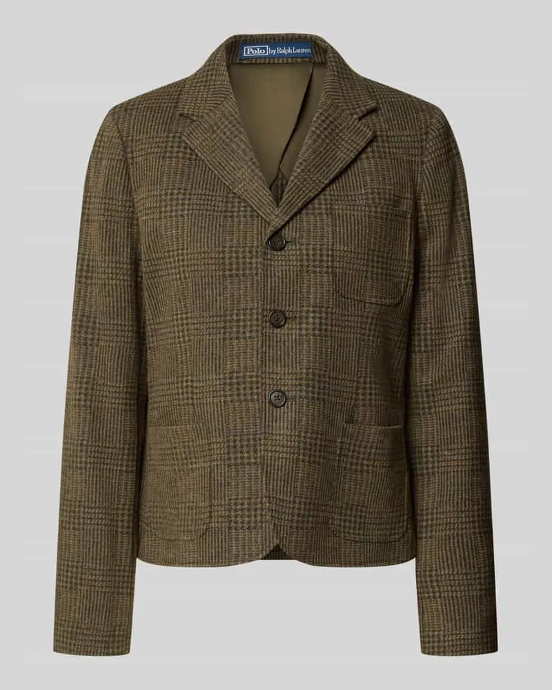 Ralph Lauren Regular Fit Longblazer aus Baumwoll-Woll-Mix Mittelgrau