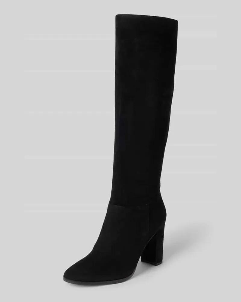 Hunter Stiefel mit Label-Detail und Blockabsatz Black