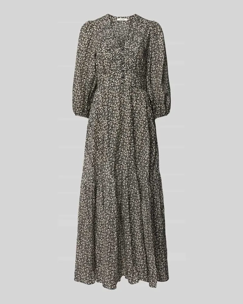 IVY & OAK Maxikleid mit Knopfleiste Modell 'DREA Black