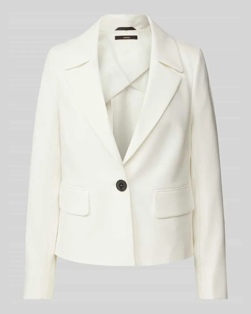 windsor. Blazer mit Viskose-Anteil und Reverskragen Offwhite