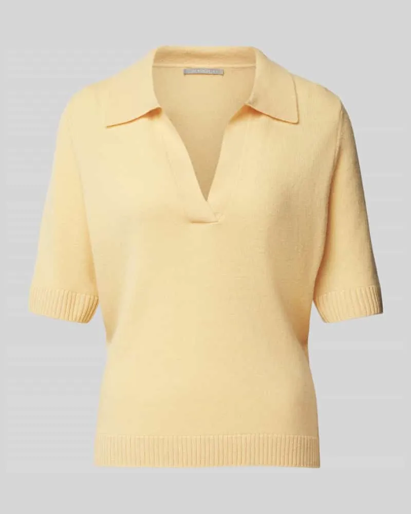 (THE MERCER) N.Y. Kaschmirstrickpullover mit 1/2-Arm Hellgelb