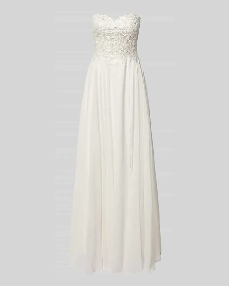 LUXUAR Maxikleid im Off-Shoulder-Look Offwhite