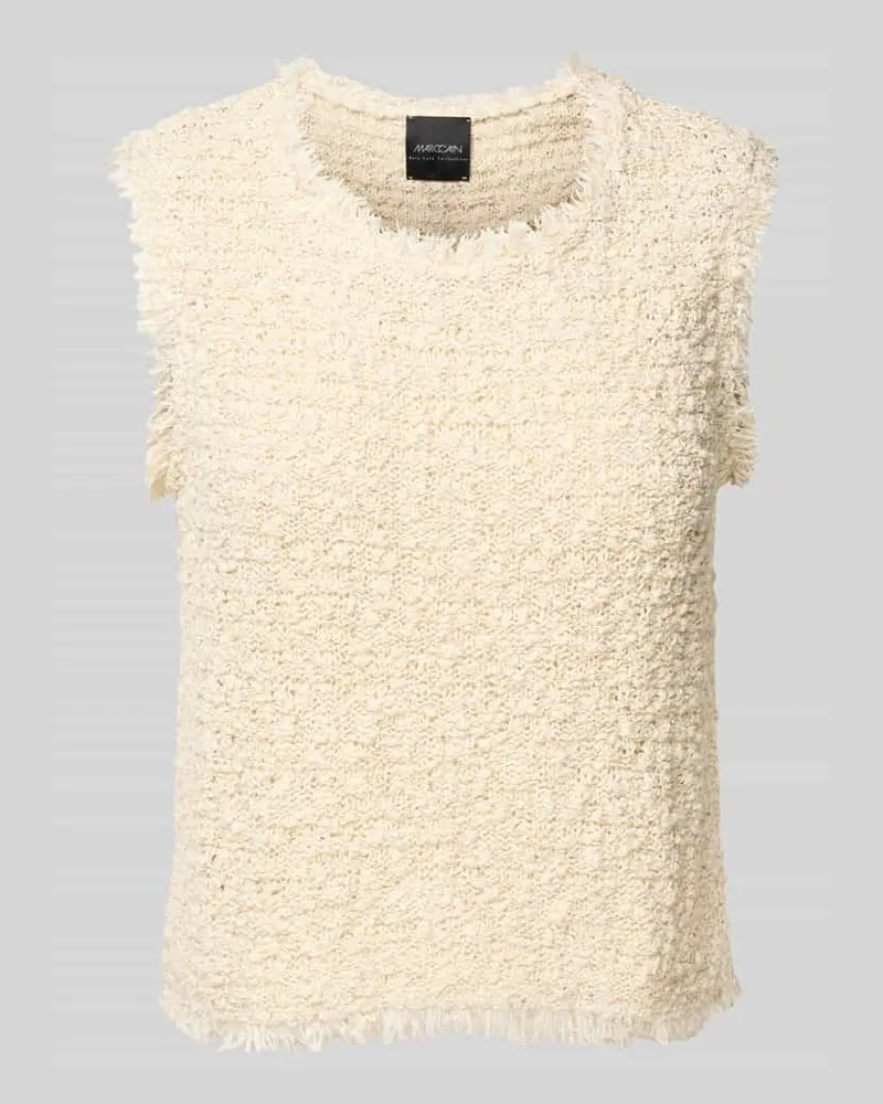 Marc Cain Tanktop mit Strick-Optik Sand