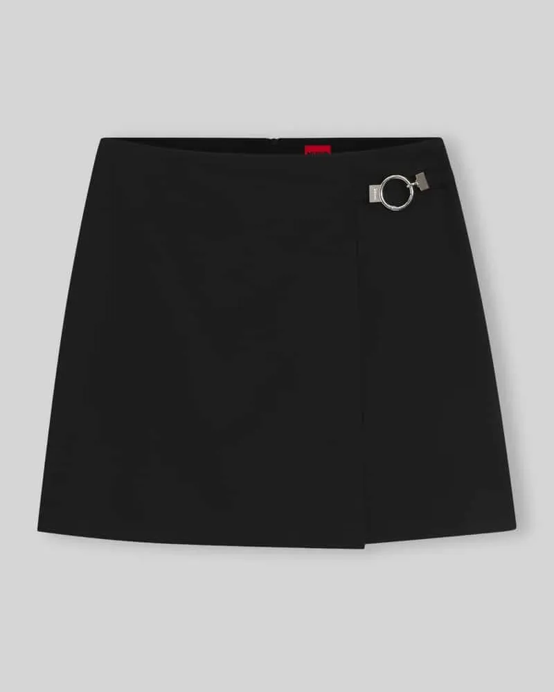HUGO BOSS Mini-Rock in Wickel-Optik Modell 'Rilasi Black
