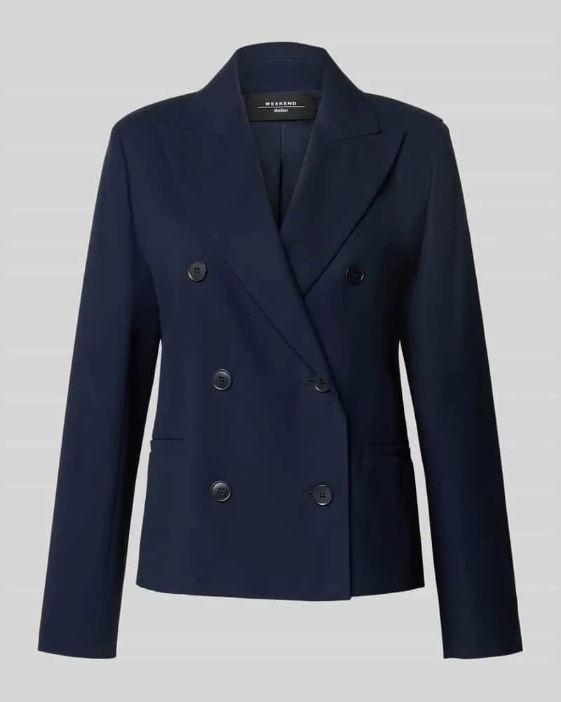 Max Mara Regular Fit Blazer aus reiner Baumwolle Modell 'TAPPETO Marine