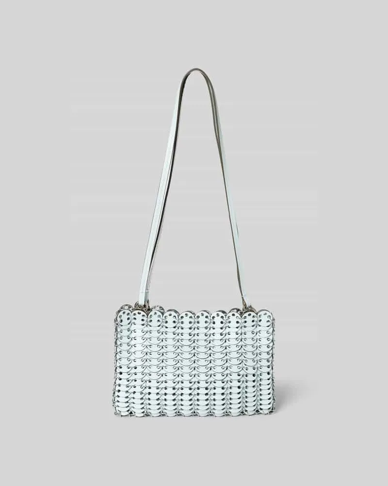 Paco Rabanne Handtasche mit Tragehenkel Silber