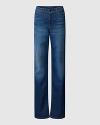 Marc Cain Bootcut Jeans mit Label-Details Jeansblau