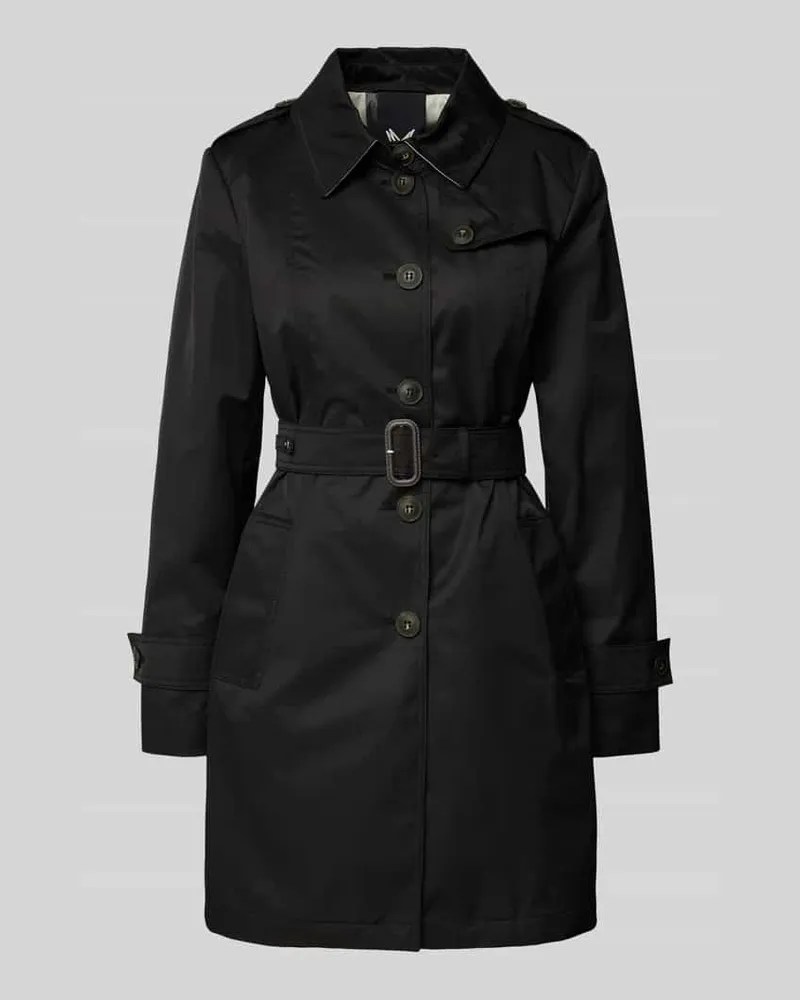 Fuchs Schmitt Trenchcoat mit Taillengürtel Black