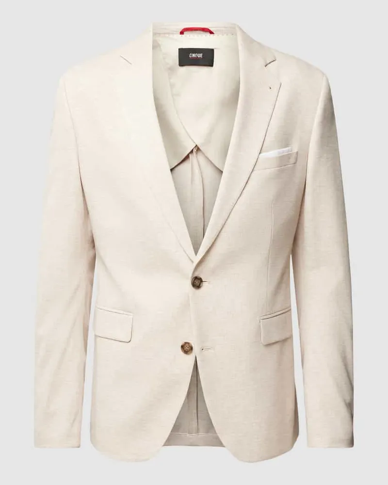 cinque Slim Fit 2-Knopf-Sakko mit Reverskragen Modell 'Data Sand