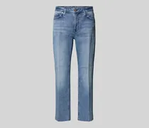 Slim Fit Jeans mit verkürztem Schnitt Modell 'Vic