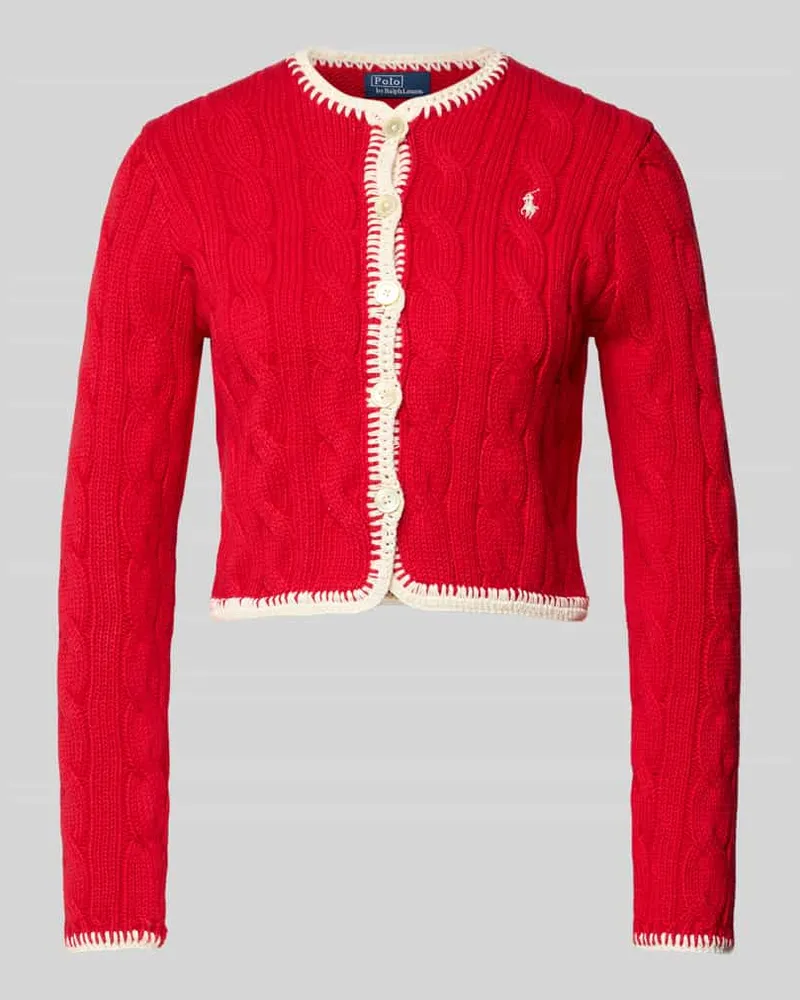Ralph Lauren Regular Fit Sweatjacke aus Baumwoll-Mix Rot
