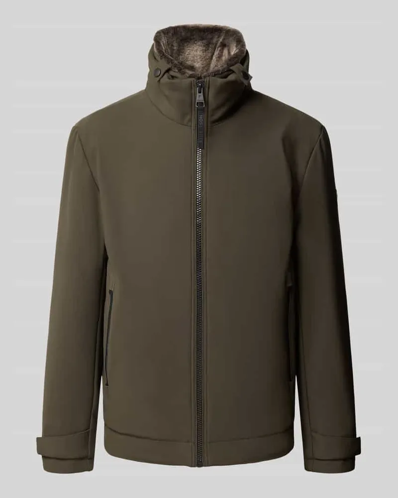 Strellson Daunenjacke mit abnehmbarer Kapuze Modell 'Lucca Oliv