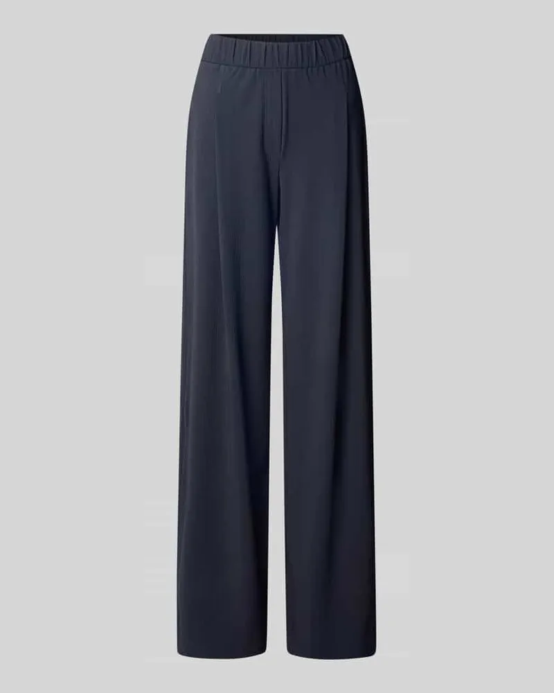 Marc Cain Wide Fit Stoffhose mit elastischem Bund Marine