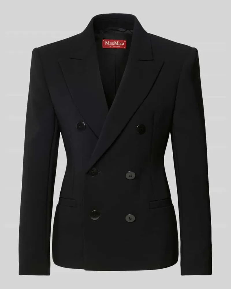 Max Mara Blazer mit Leistentaschen Modell 'KEY Black