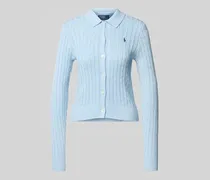 Cardigan mit Zopfmuster