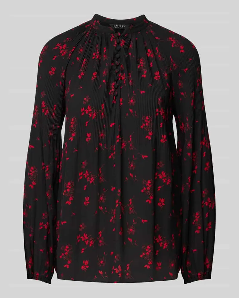Ralph Lauren Blusenshirt mit Raffungen Modell 'VERSILLA Black