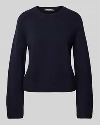 Lanius Strickpullover mit Trompetenärmeln Marine