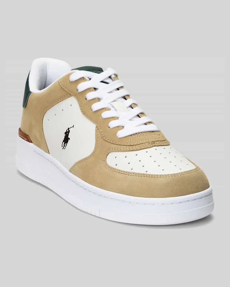 Ralph Lauren Sneaker aus echtem Leder Beige