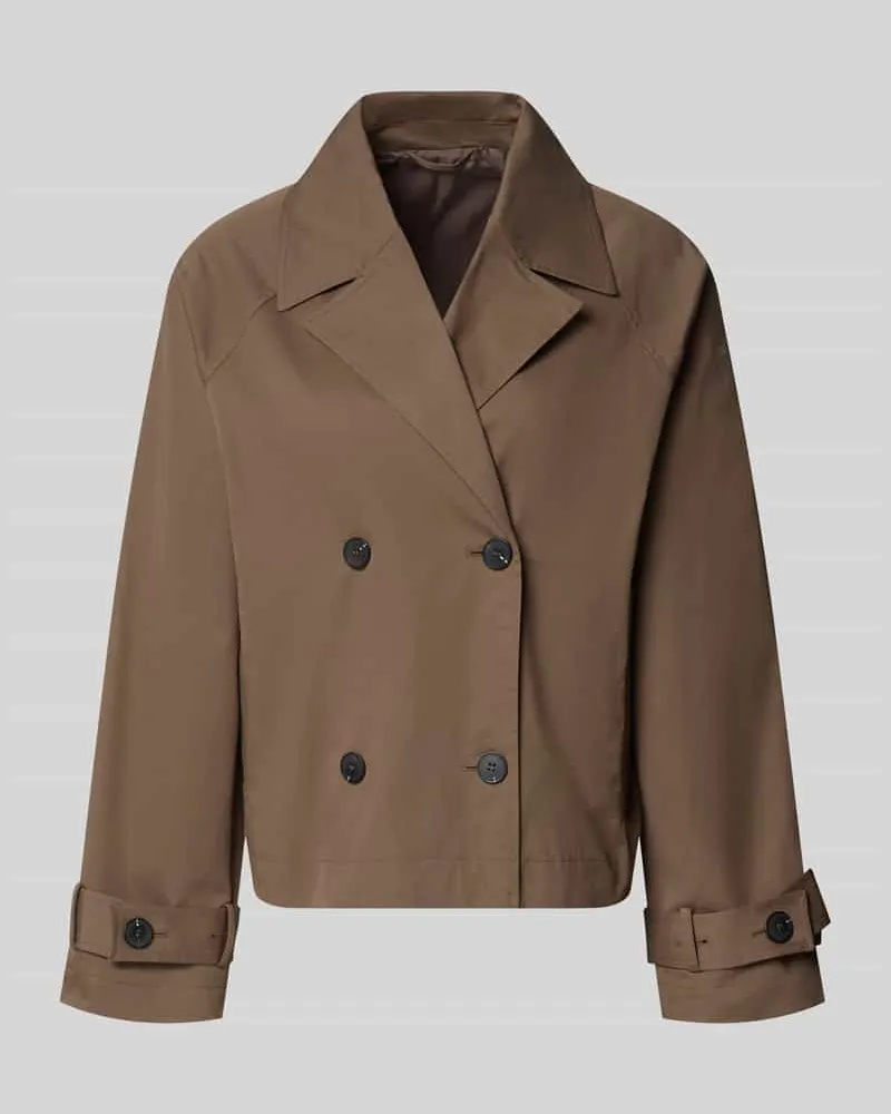 Selected Regular Fit Trenchcoat-Jacke aus Baumwoll-Mix Modell 'NEW CILO Taupe
