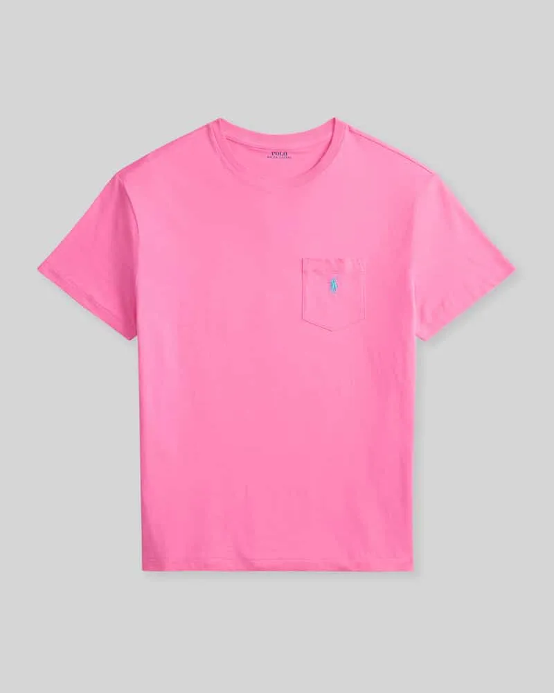 Ralph Lauren Regular Fit T-Shirt aus reiner Baumwolle Pink