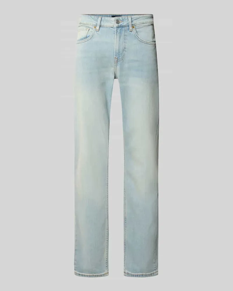 Pepe Jeans Regular Fit Straight Jeans aus Baumwoll-Lyocell-Mix Modell 'CASH Hellblau