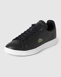 Lacoste Sneaker  mit Label-Print und  Logo-Stitching Modell 'CARNABY Black