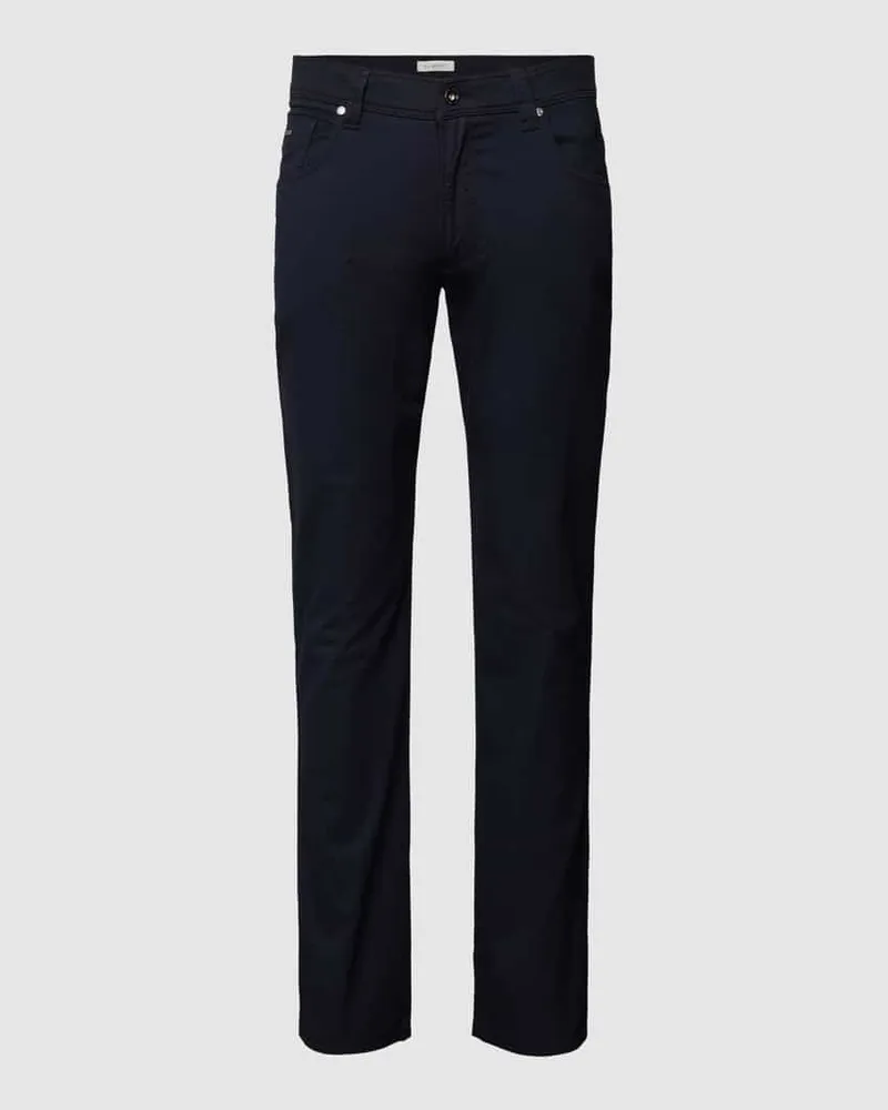 Bugatti Straight Leg Jeans mit Label-Detail Modell "CORDOBA Marine