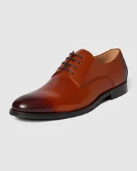 Digel Derby-Schuhe aus Leder Modell 'SEBASTIAN Cognac