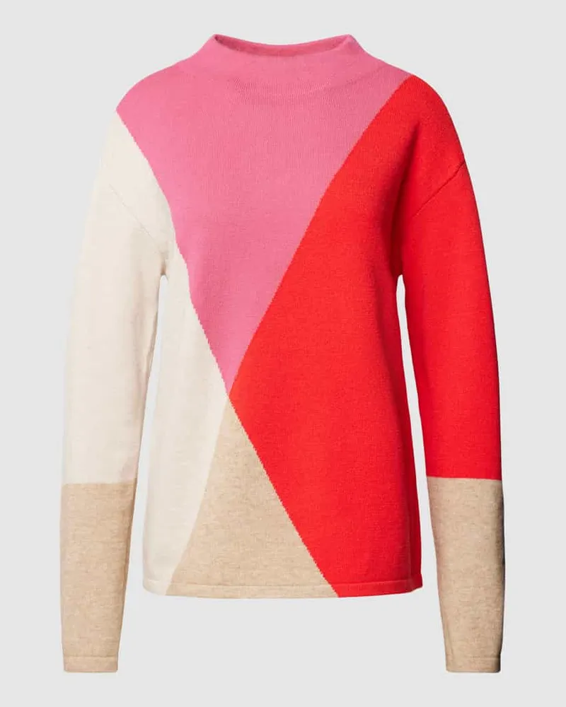 Betty Barclay Strickpullover im Color-Blocking-Design Rot